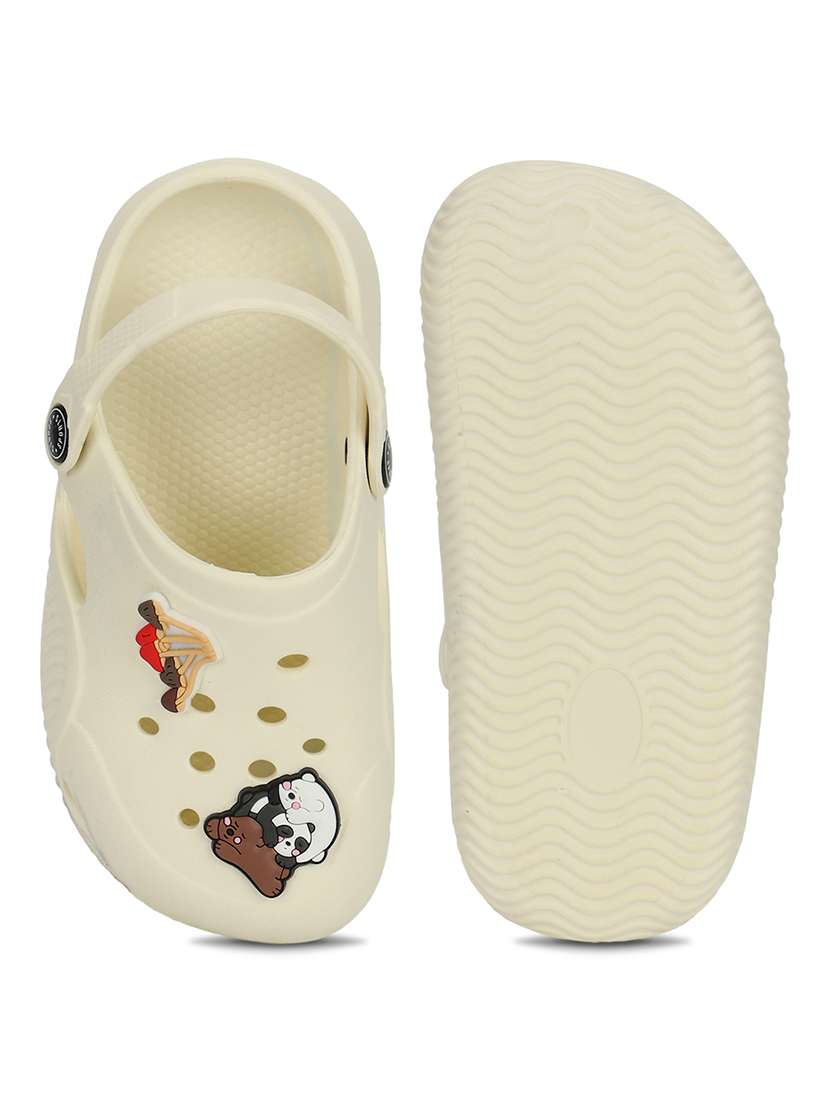 kids beige solid clog - 21904862 -  Standard Image - 5