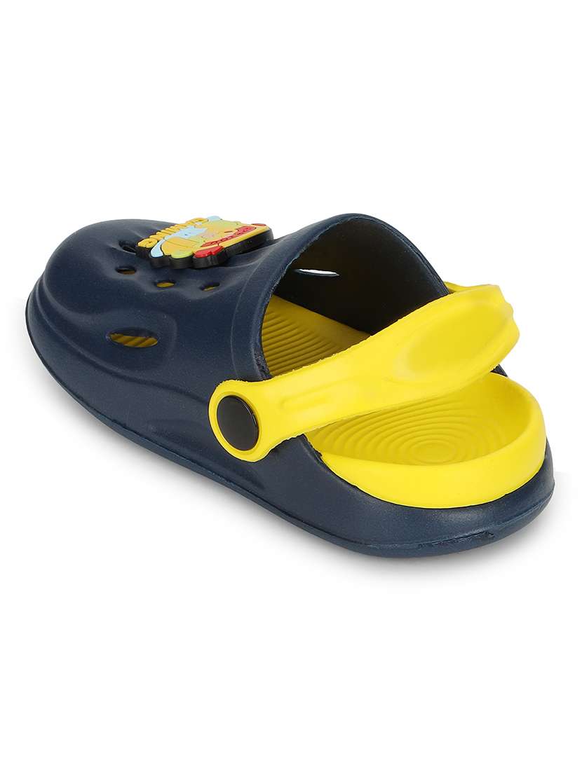 kids navy blue solid clog - 21904868 -  Standard Image - 3