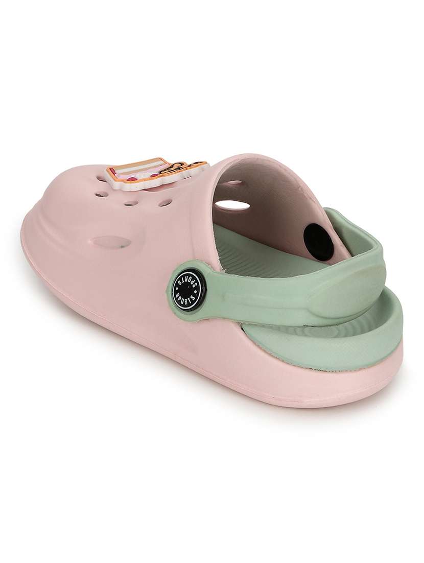 kids pink solid clog - 21904873 -  Standard Image - 3