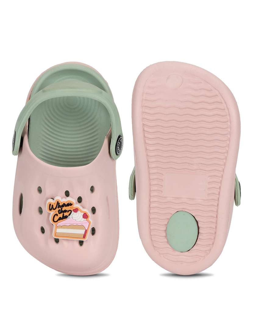 kids pink solid clog - 21904873 -  Standard Image - 5