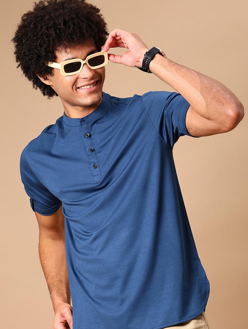 men solid short sleeve regular fit t-shirt - 21904935 -  Zoom Image - 0