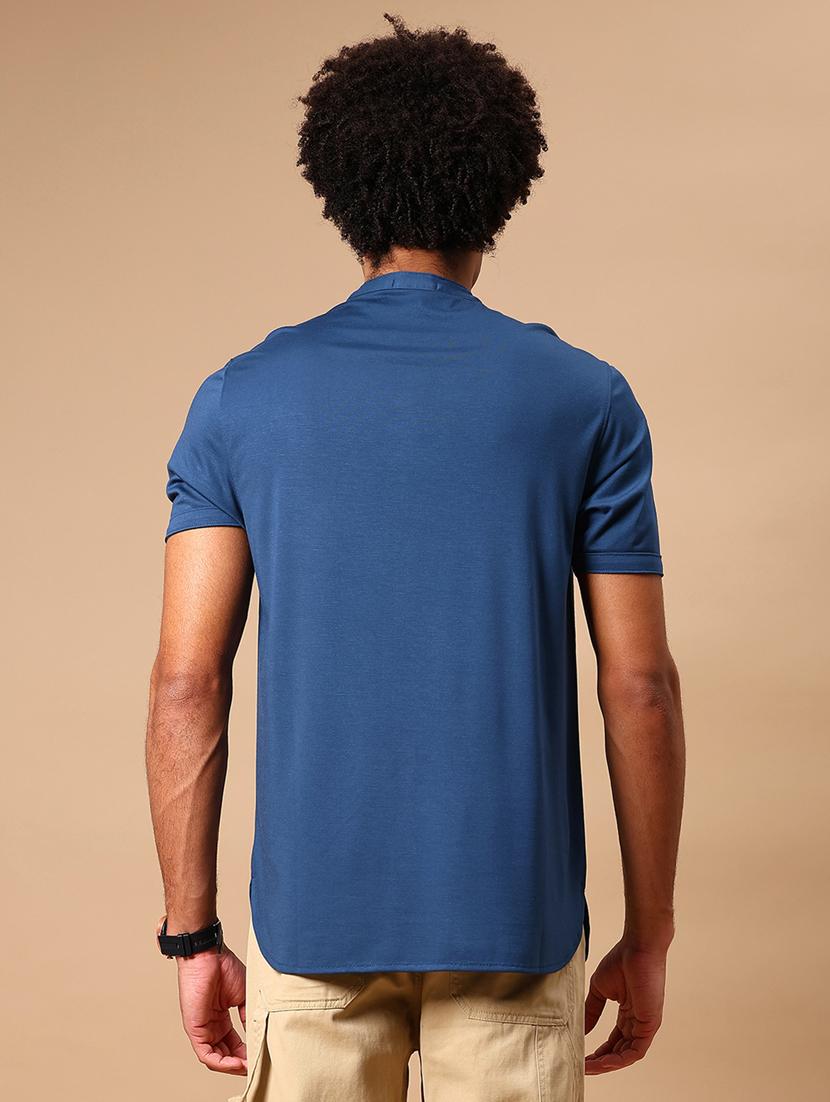 men solid short sleeve regular fit t-shirt - 21904935 - Standard Image - 3