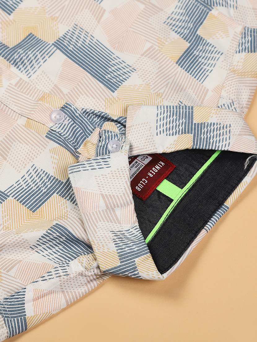 boys printed long sleeve casual shirt - 21905006 -  Standard Image - 3