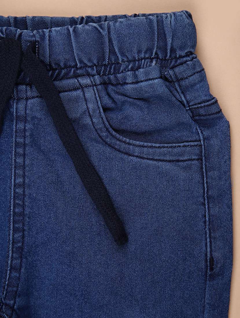 kids patch work mid rise relaxed fit jeans - 21905013 - Standard Image - 3