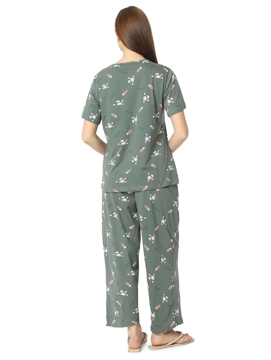 women printed nightwear pyjama set - 21905137 - Standard Image - 3