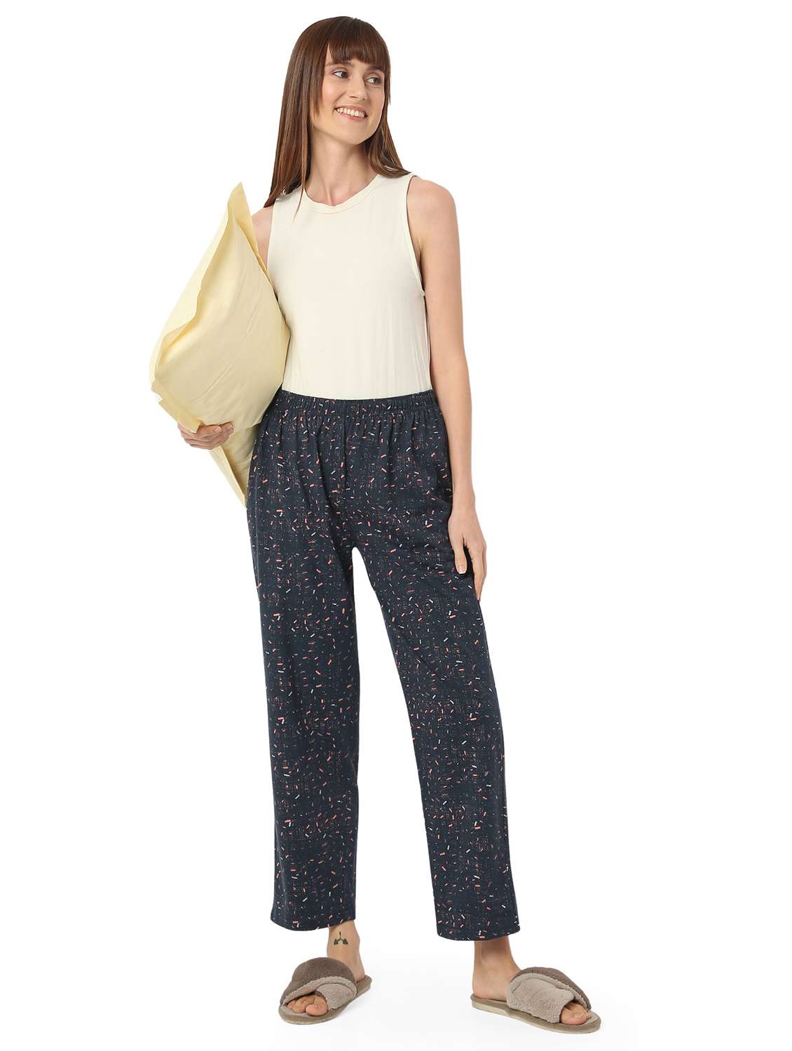 women printed mid rise pajama - 21905197 - Standard Image - 5