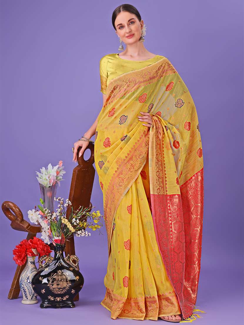 women self design banarasi saree with blouse - 21905253 -  Standard Image - 3