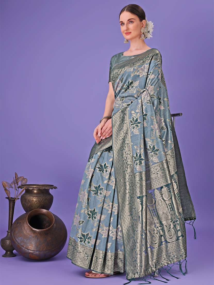 women self design banarasi saree with blouse - 21905271 -  Standard Image - 3