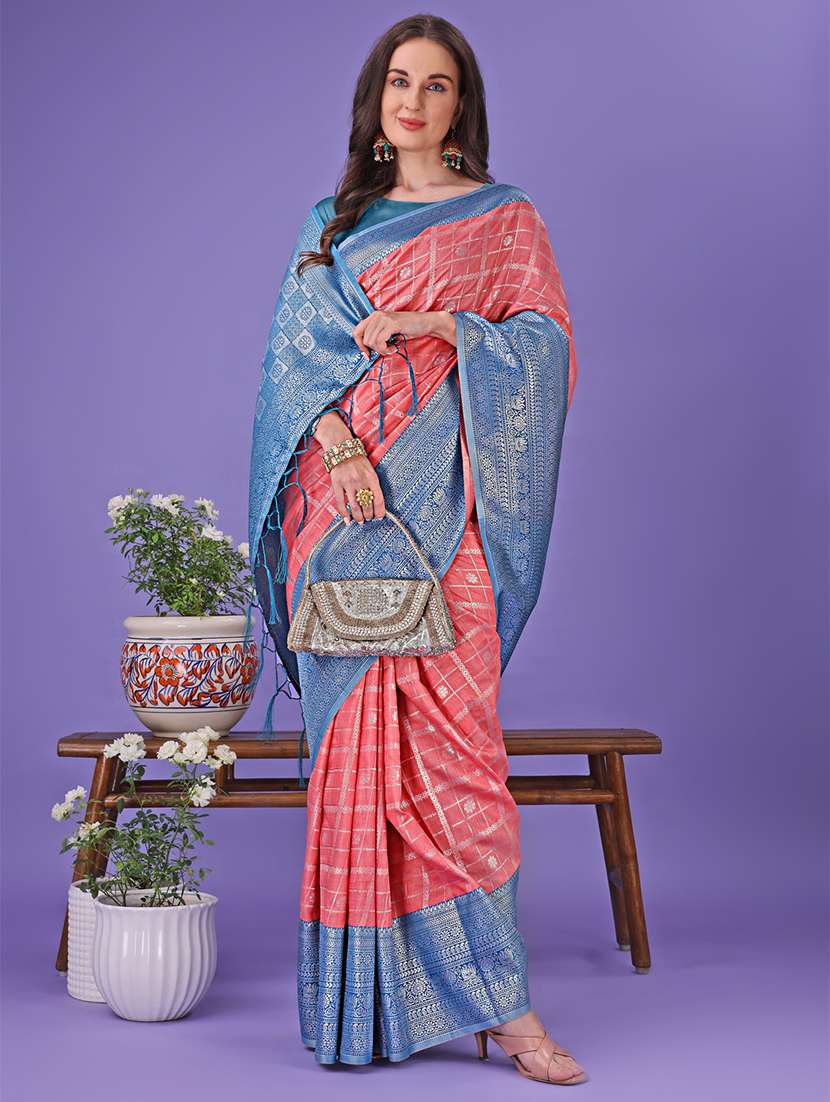 women self design banarasi saree with blouse - 21905279 -  Standard Image - 3