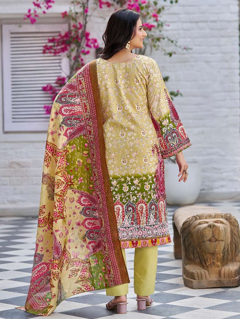 women long sleeve kurta pant with dupatta set - 21905442 -  Standard Image - 3