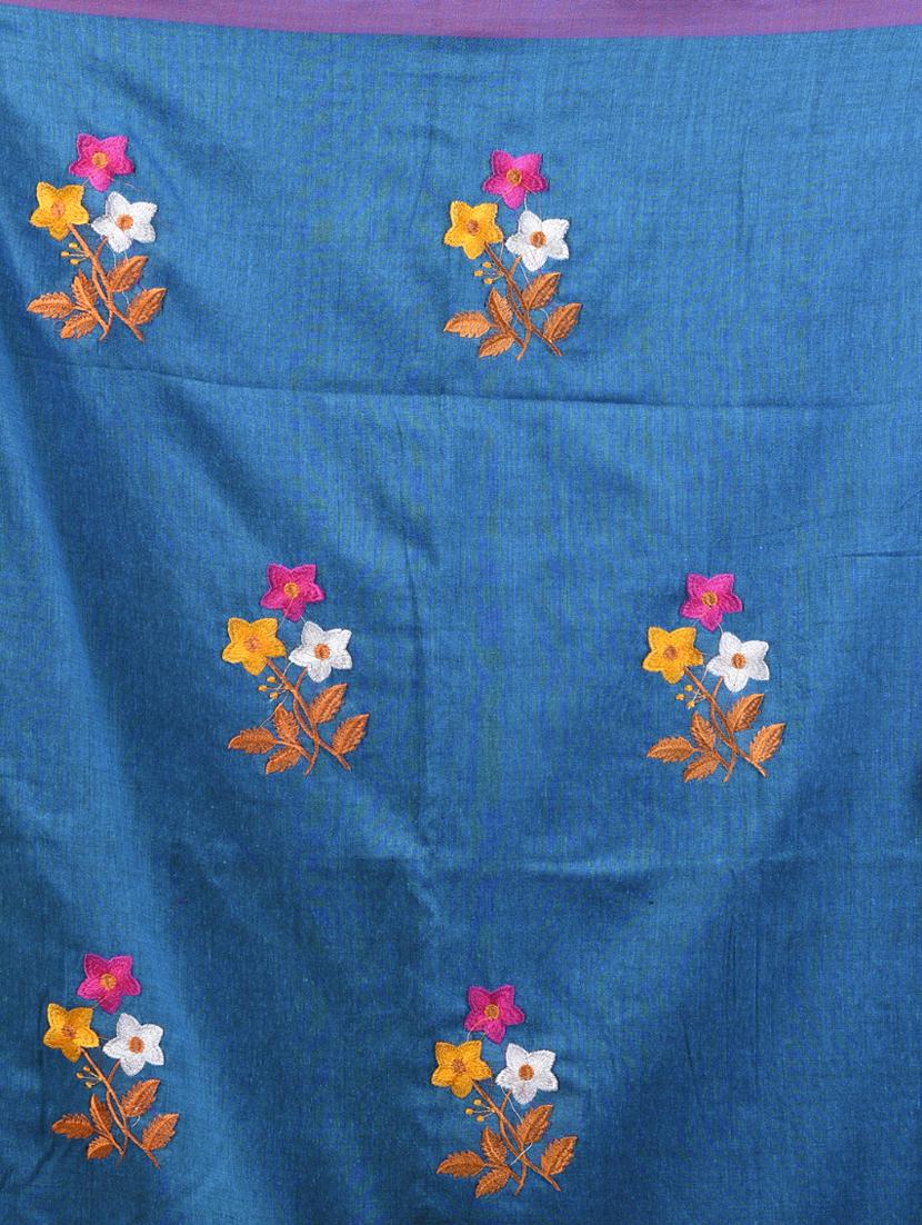 women floral handloom saree with blouse - 21905492 - Standard Image - 5