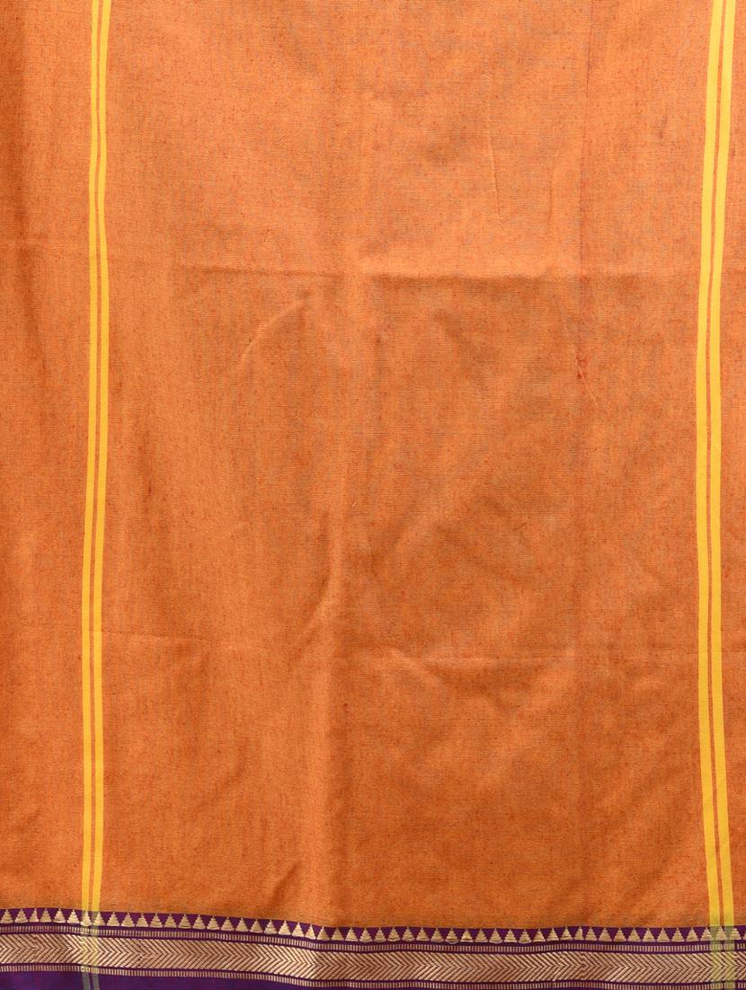 women solid handloom saree with blouse - 21905495 - Standard Image - 5