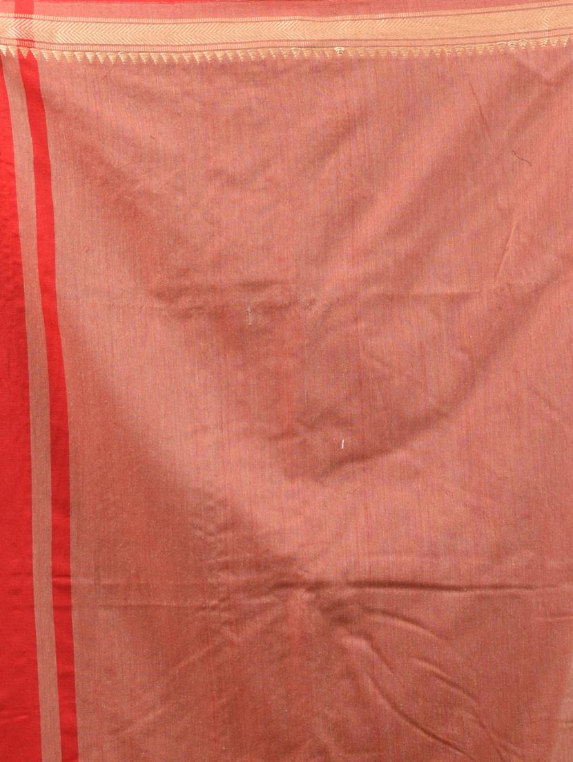 women solid handloom saree with blouse - 21905500 - Standard Image - 5