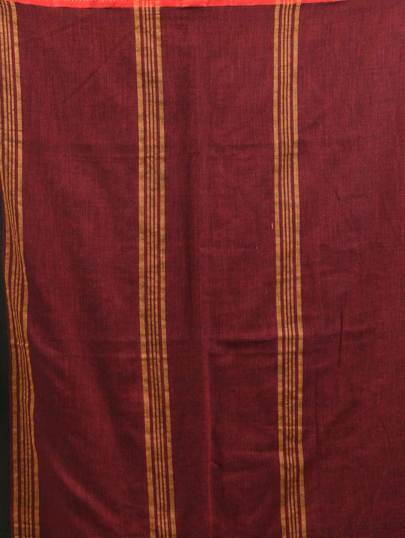 women solid handloom saree - 21905505 -  Standard Image - 5