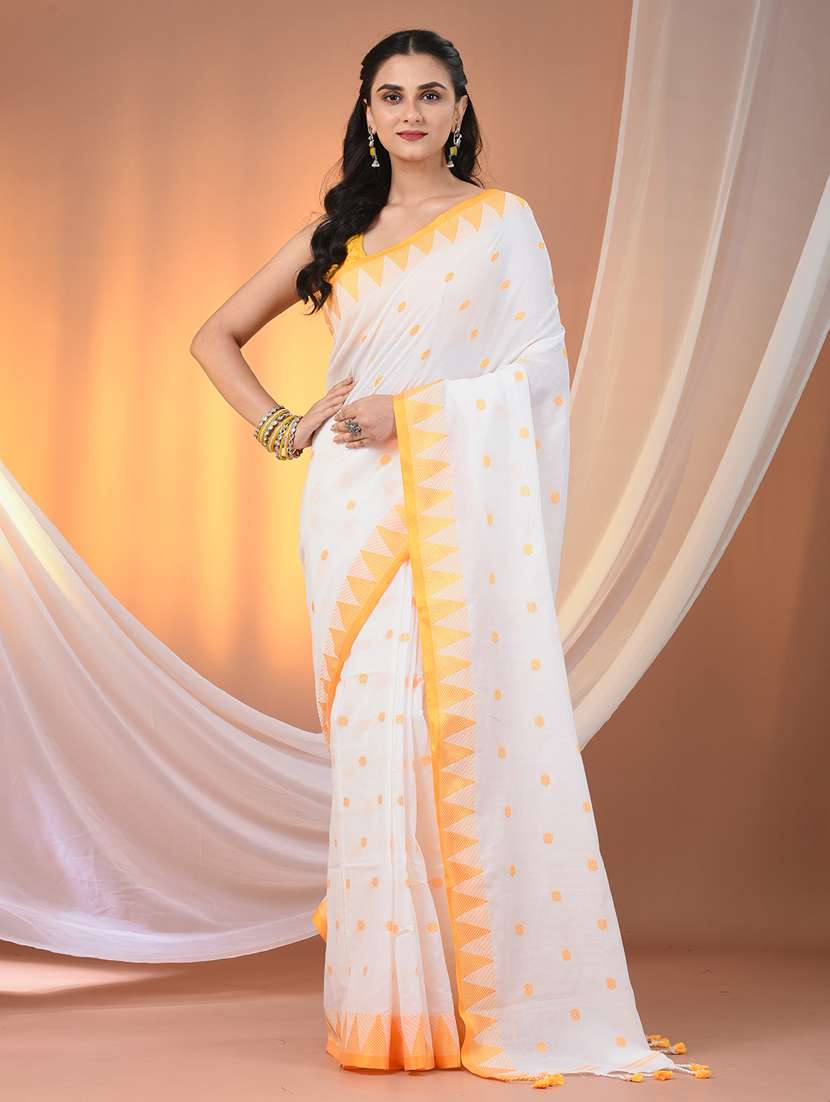 women self design handloom saree with blouse - 21905521 -  Zoom Image - 0