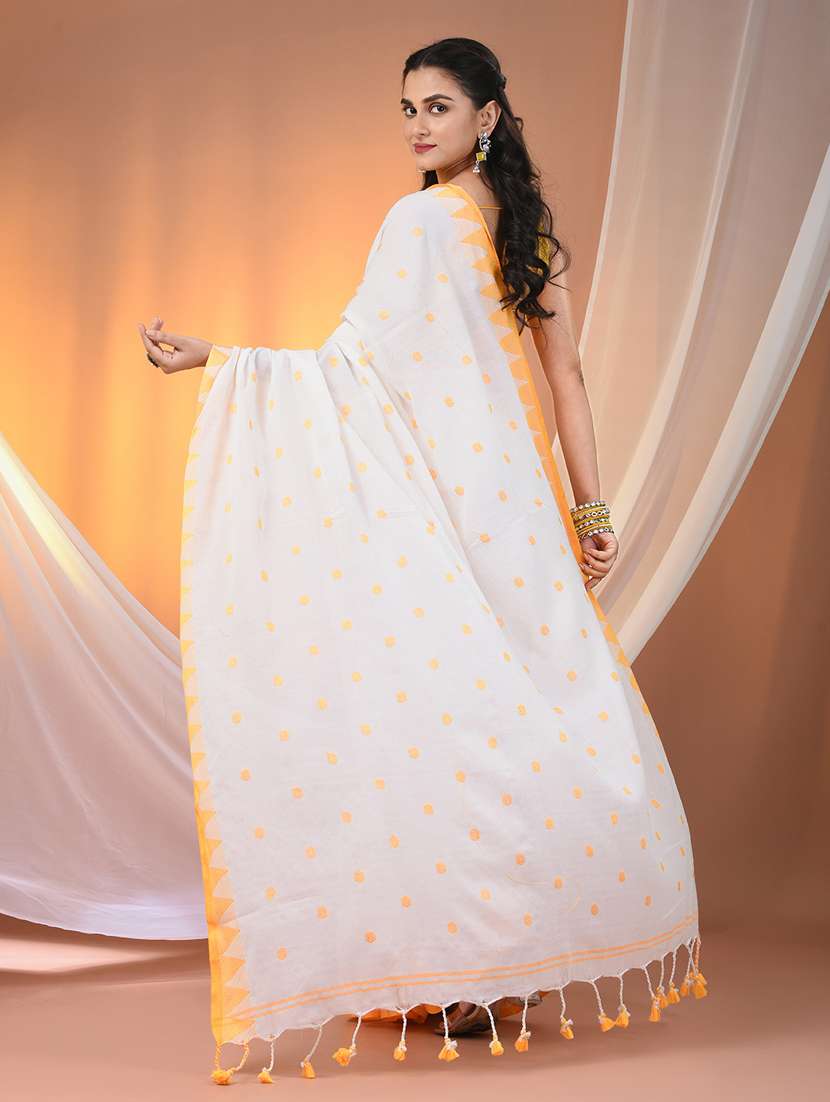 women self design handloom saree with blouse - 21905521 -  Standard Image - 3