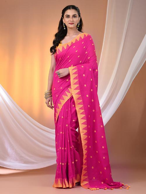 women self design handloom saree with blouse - 21905522 -  Standard Image - 0