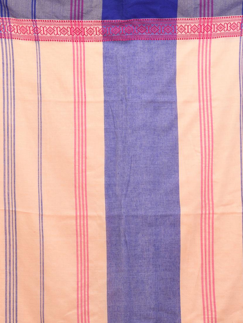 women beige handloom saree with blouse - 21905533 - Standard Image - 5