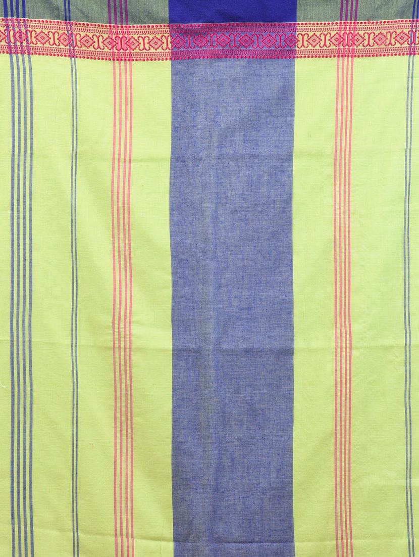 women green handloom saree with blouse - 21905534 - Standard Image - 5