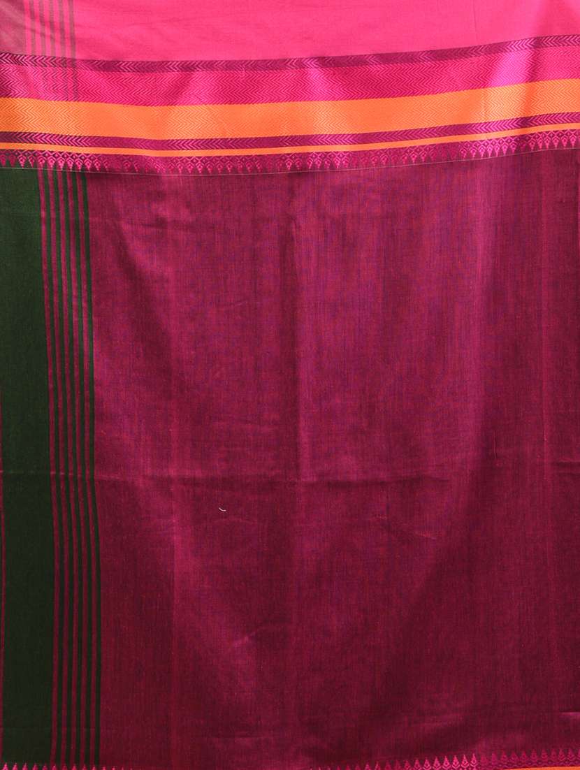 women green handloom saree with blouse - 21905538 -  Standard Image - 5