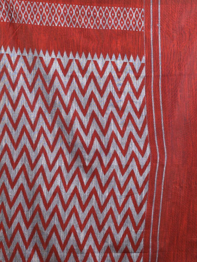 women chevron handloom saree with blouse - 21905550 - Standard Image - 5