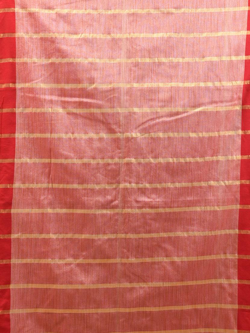 women striped handloom saree with blouse - 21905551 - Standard Image - 5