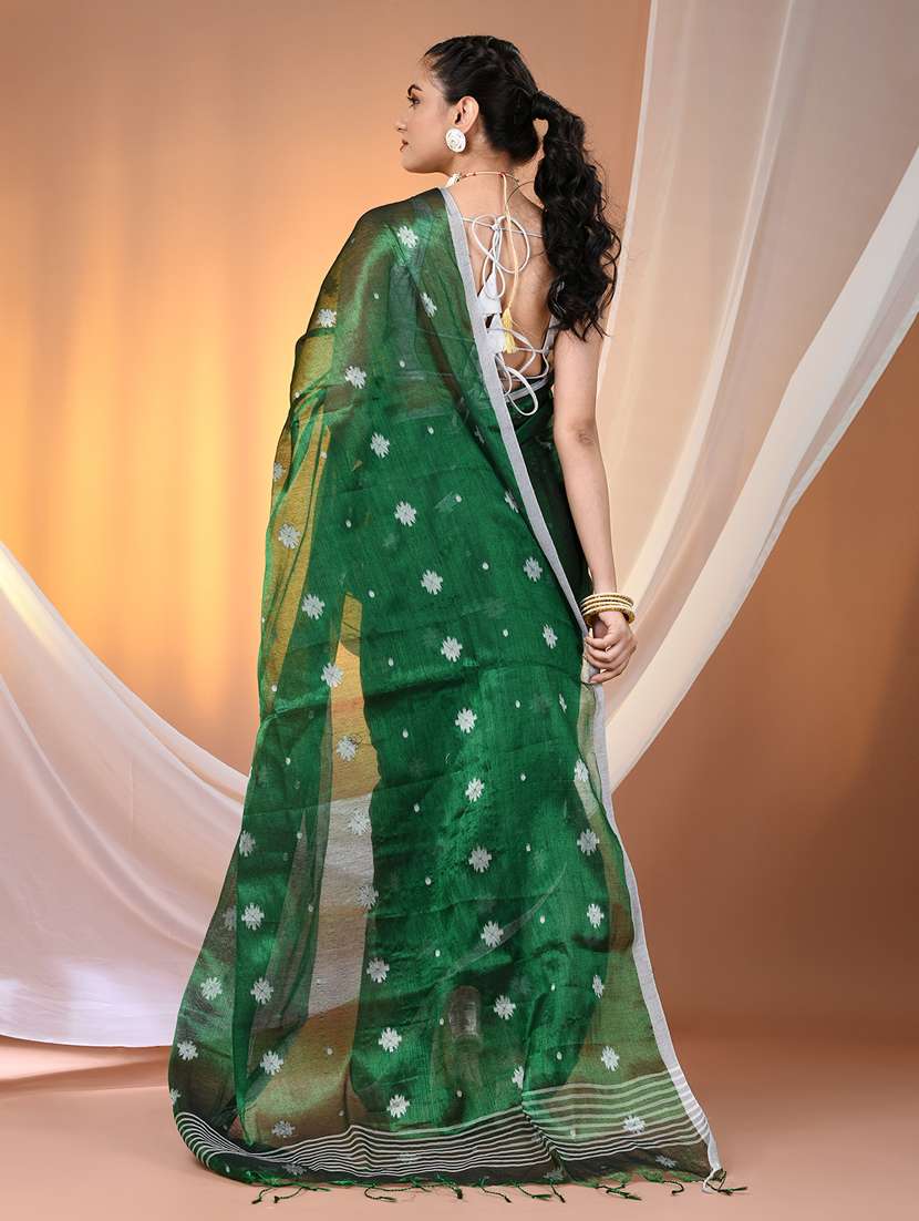 women self design handloom saree with blouse - 21905565 -  Standard Image - 3