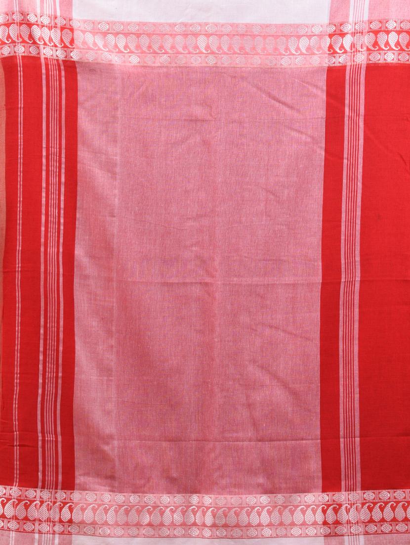 women red handloom saree with blouse - 21905571 - Standard Image - 5