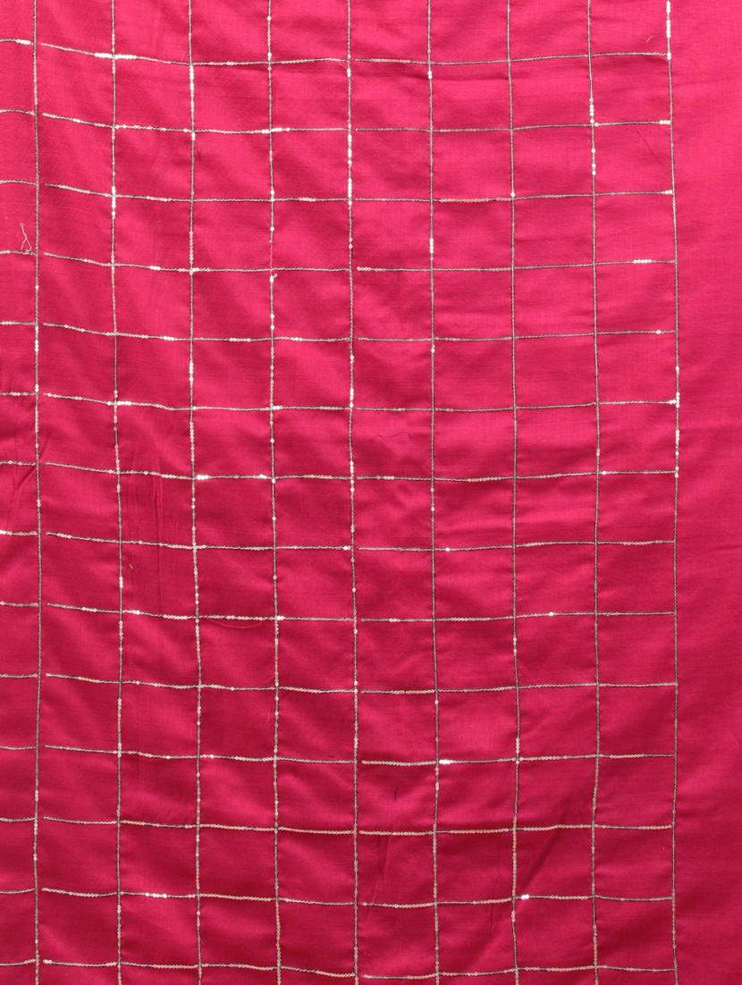 women checkered handloom saree with blouse - 21905581 - Standard Image - 5