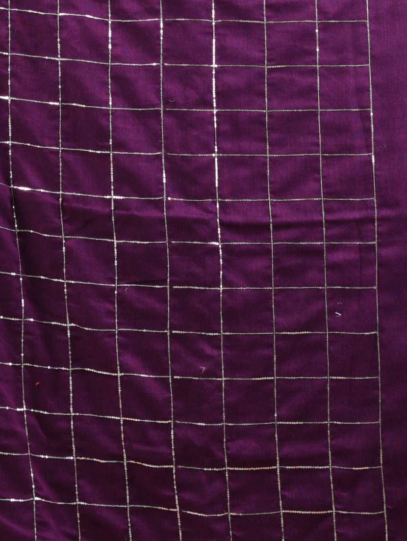women checkered handloom saree with blouse - 21905582 -  Standard Image - 5