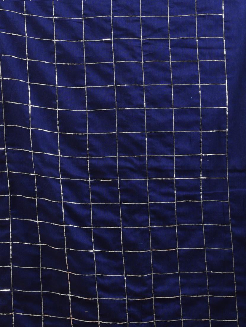 women checkered handloom saree with blouse - 21905583 - Standard Image - 5