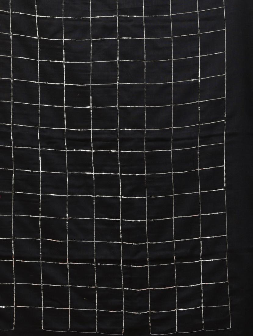 women checkered handloom saree with blouse - 21905584 - Standard Image - 5