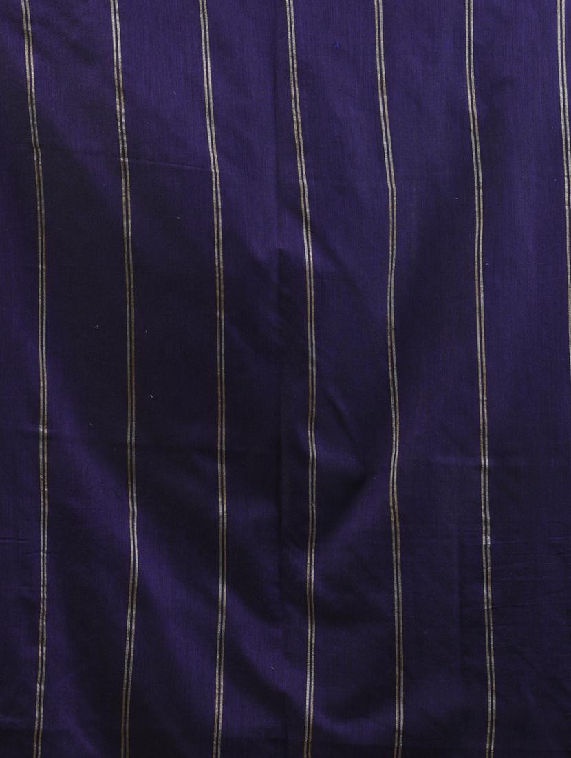 women striped handloom saree with blouse - 21905598 - Standard Image - 5