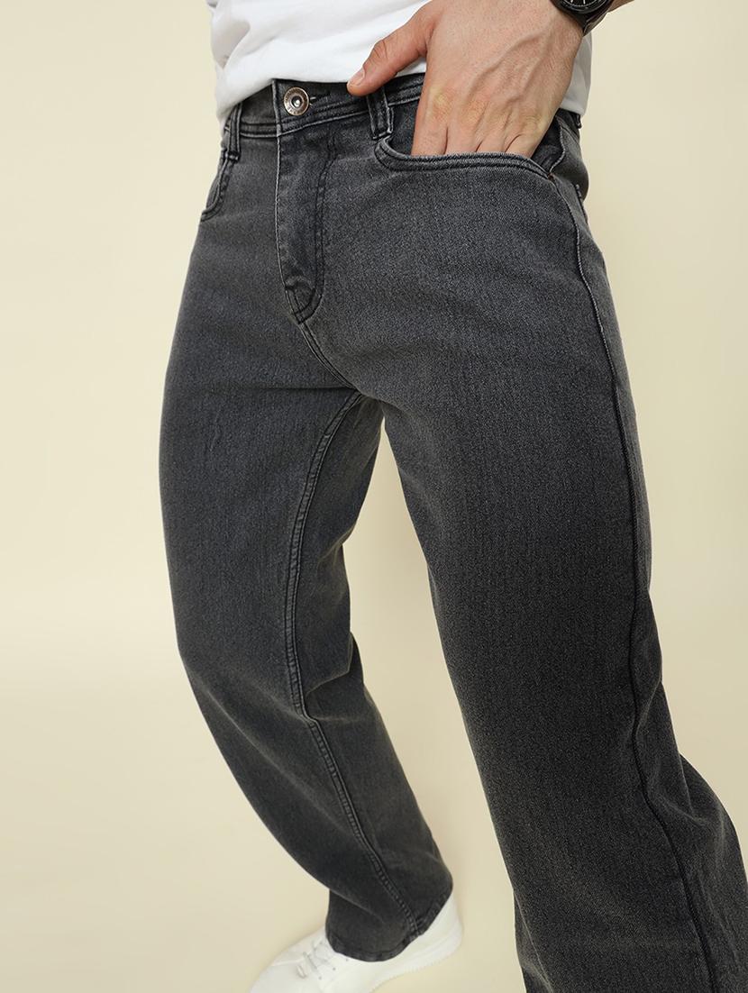 men solid mid rise straight fit jean - 21905879 - Standard Image - 5