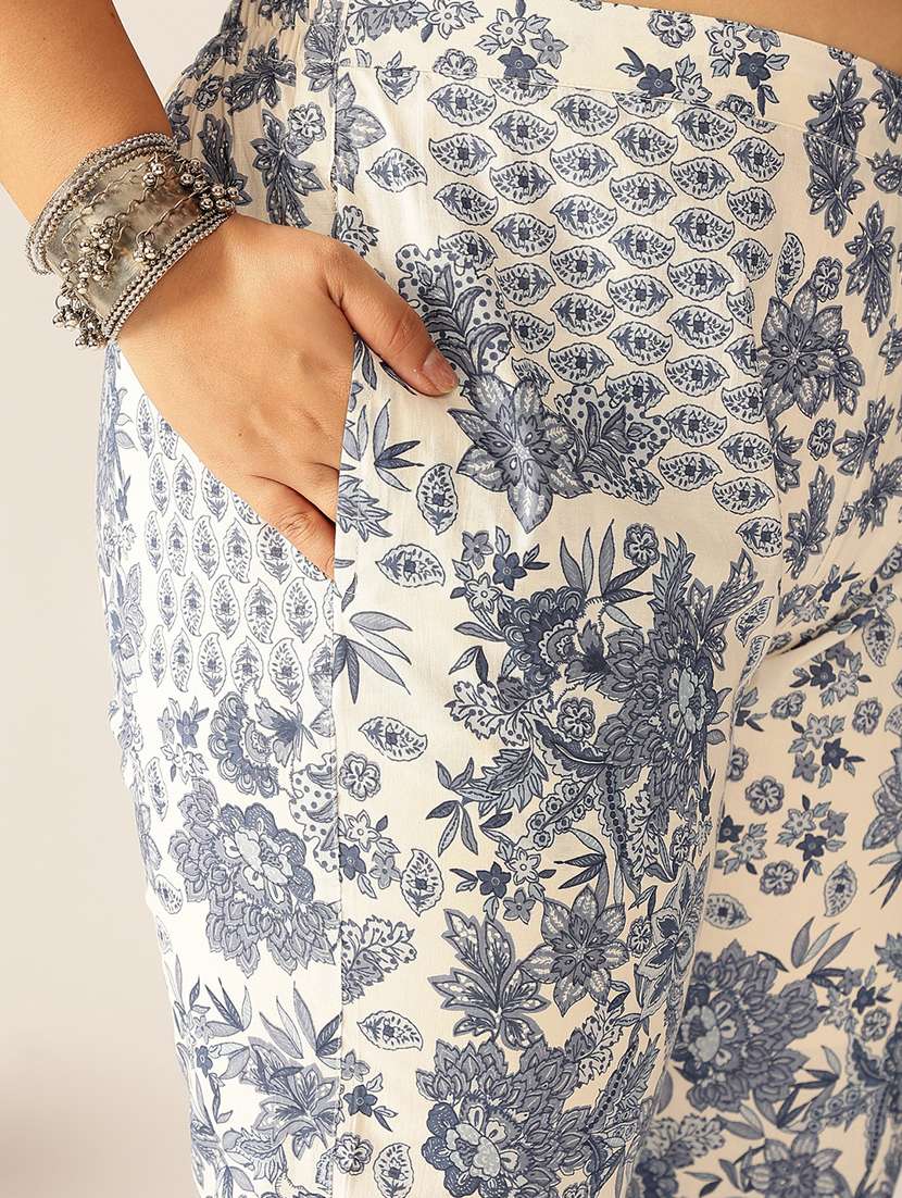 women plus size three quarter sleeve kurta pant set - 21906152 -  Standard Image - 5