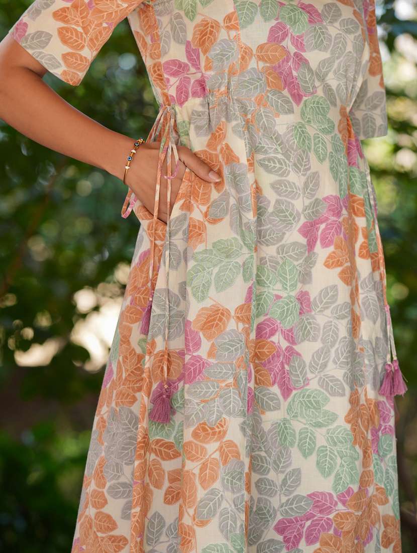 women floral printed kurta pant set - 21906157 - Standard Image - 5