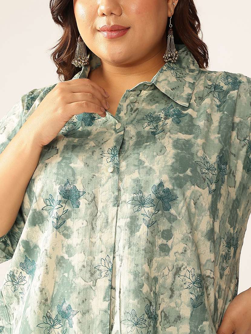 women plus size three quarter sleeve tunic - 21906331 -  Standard Image - 5