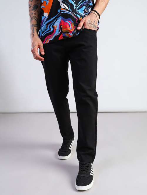 men solid mid rise chinos casual trouser - 21906408 -  Standard Image - 0