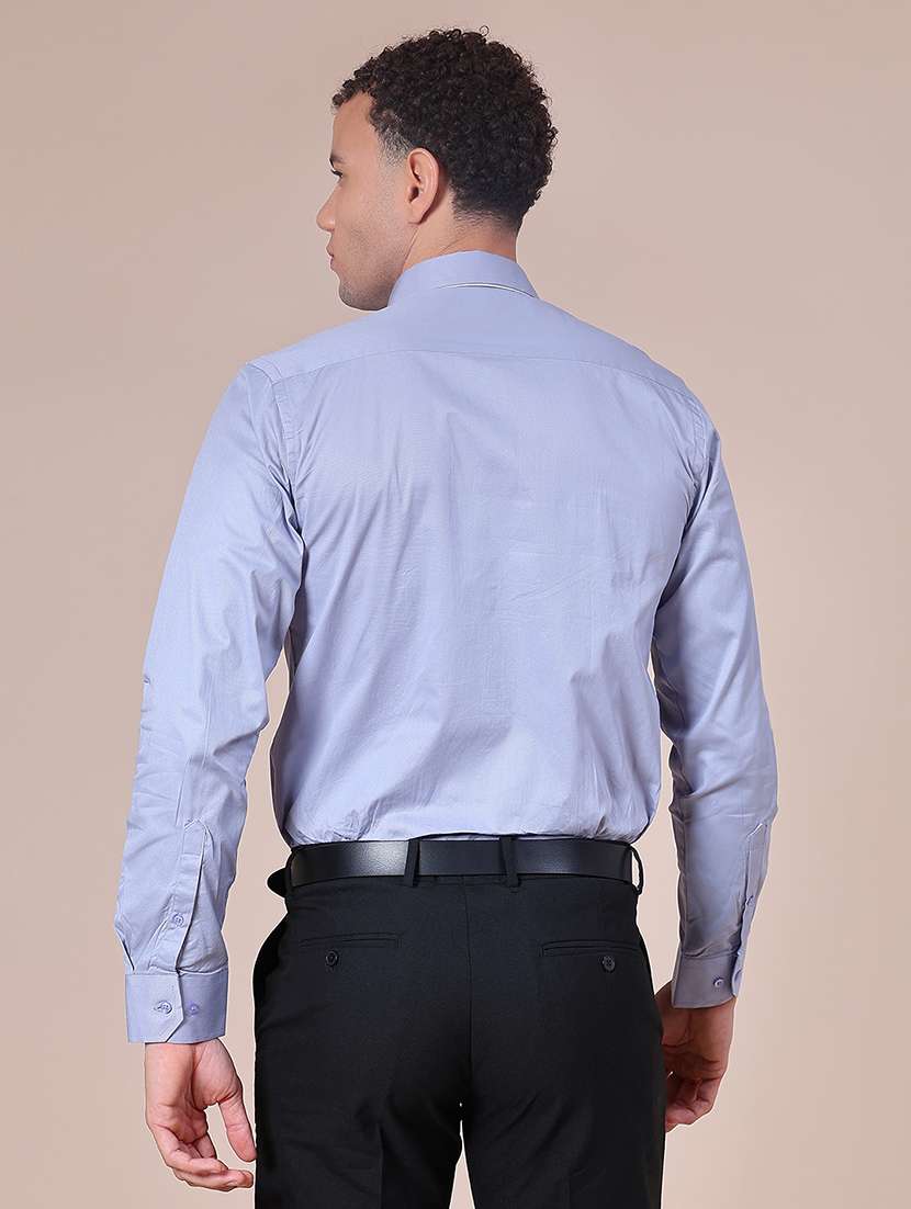men solid long sleeve collared shirt - 21906422 -  Standard Image - 3