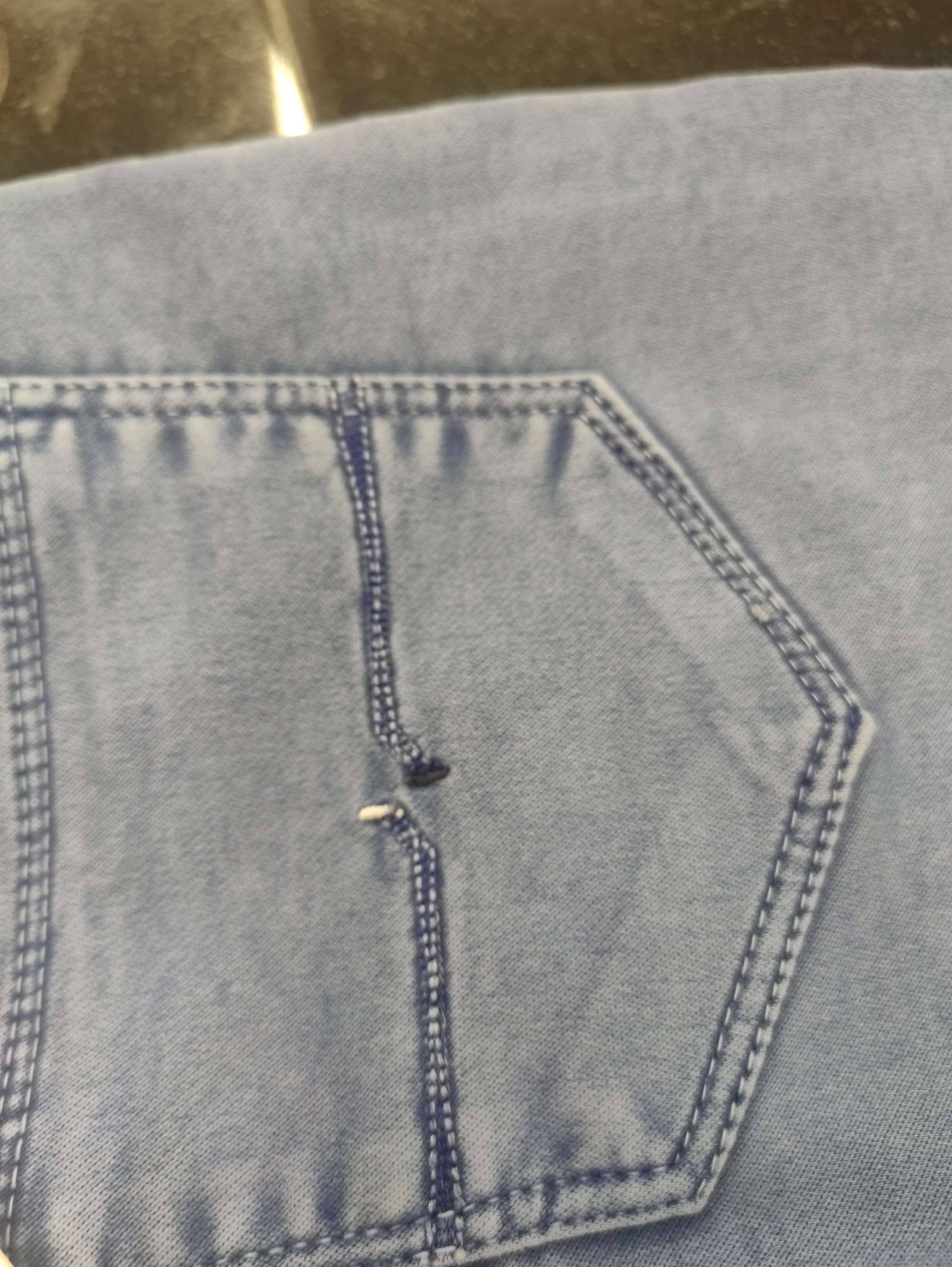 light blue pc knitted denim jean - 21906456 - Zoom Image - 0