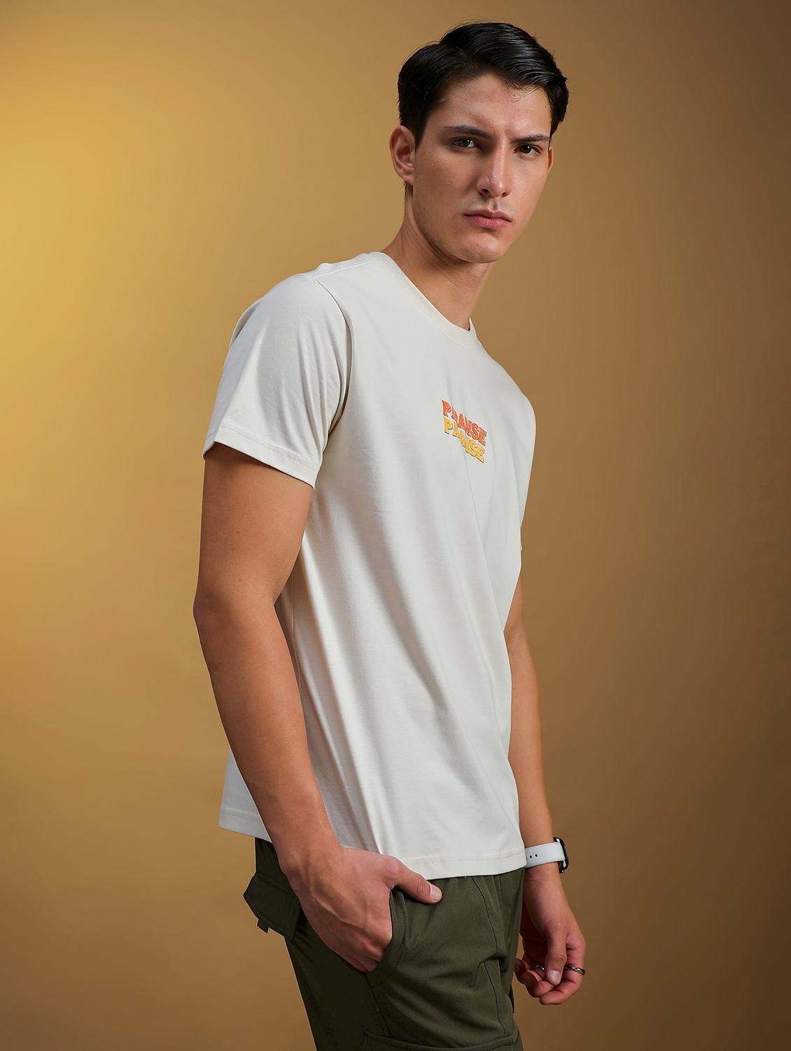 light grey poly cotton single jersey tshirt - 21906463 - Standard Image - 3
