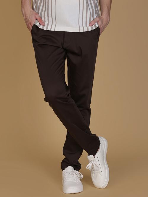 men solid mid rise slim fit chinos  - 21906493 -  Standard Image - 0