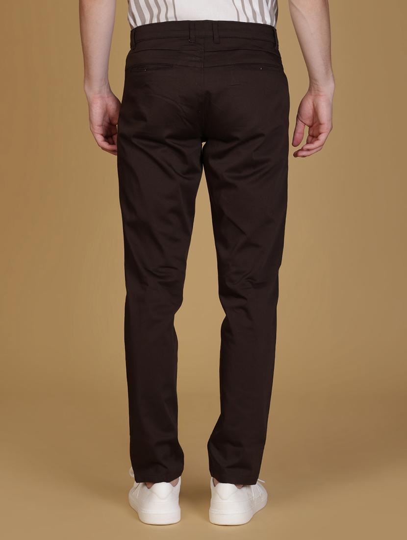 men solid mid rise slim fit chinos - 21906493 - Standard Image - 3