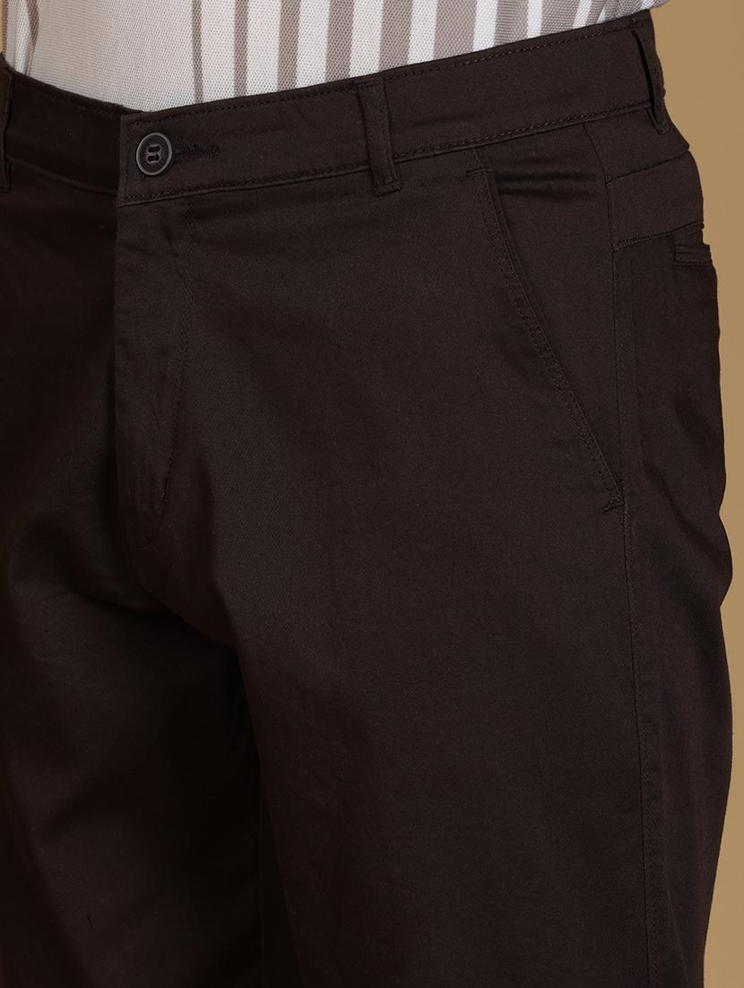men solid mid rise slim fit chinos - 21906493 - Standard Image - 5