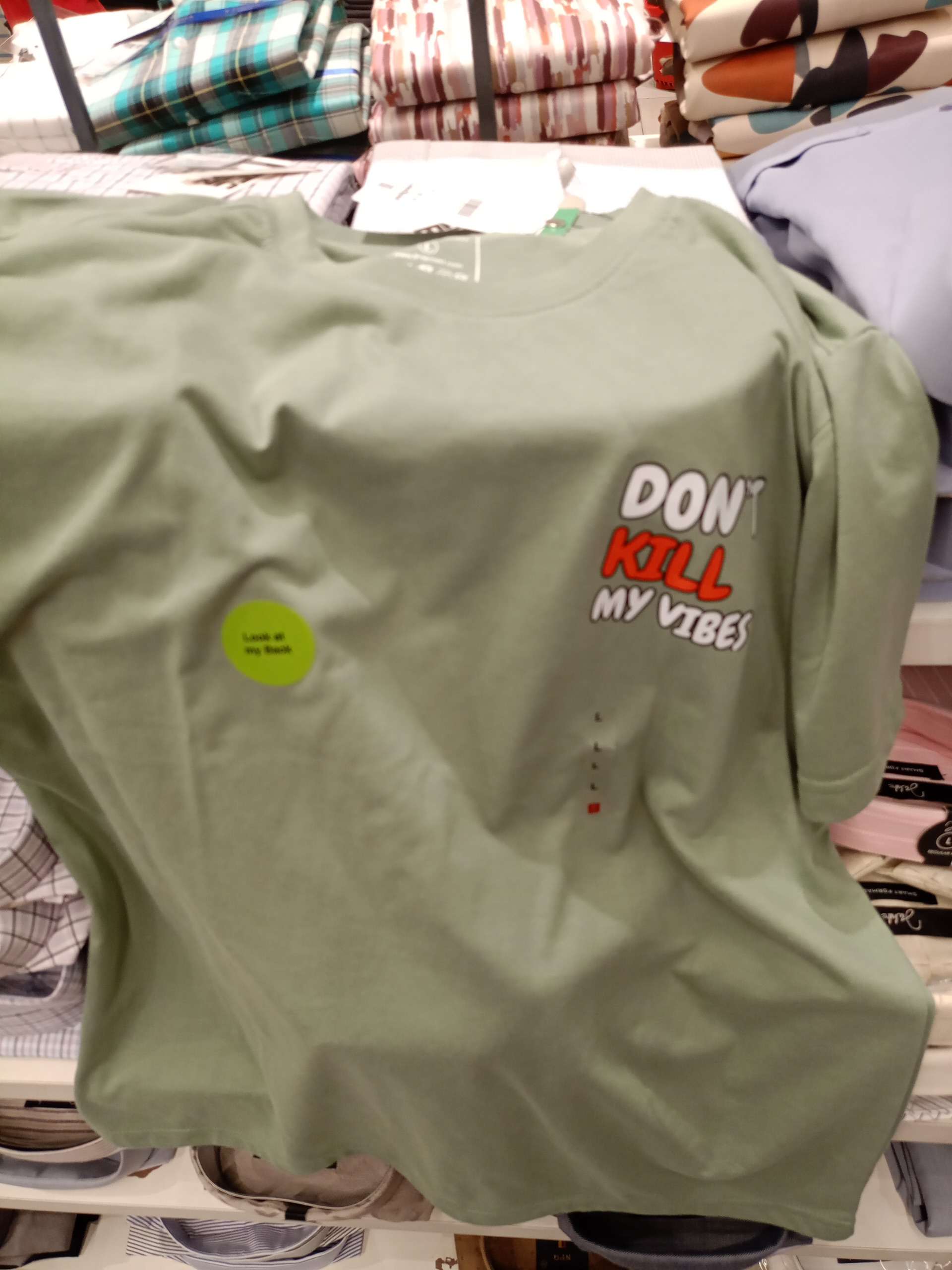 light green poly cotton single jersey tshirt - 21906504 - Zoom Image - 0