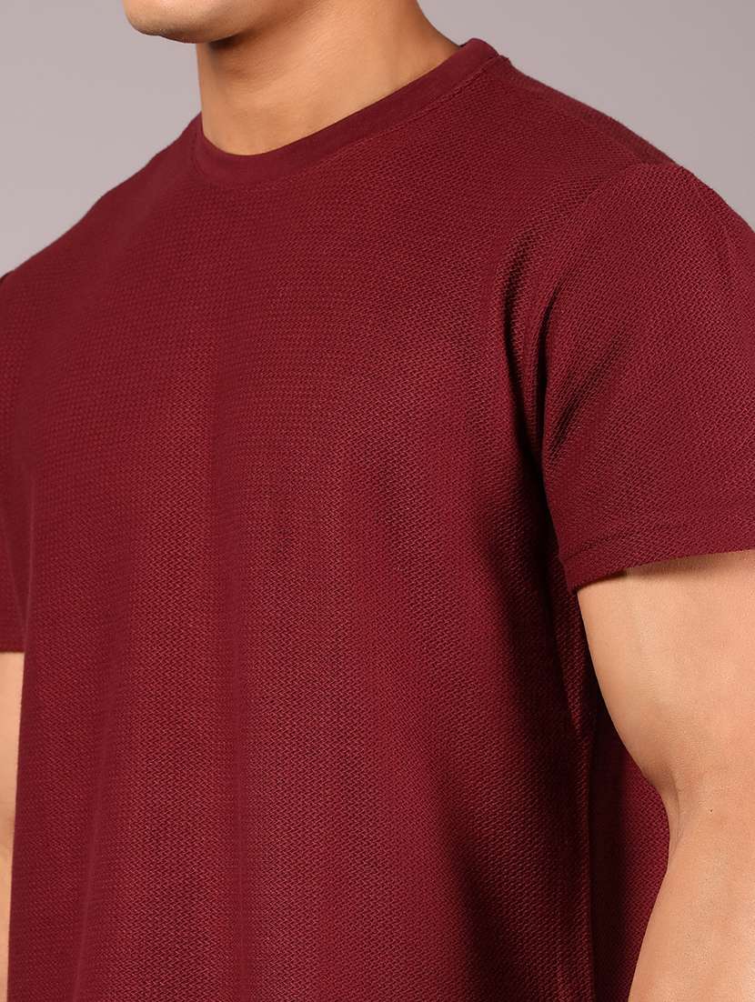 men solid short sleeve print t-shirt - 21906682 - Standard Image - 3