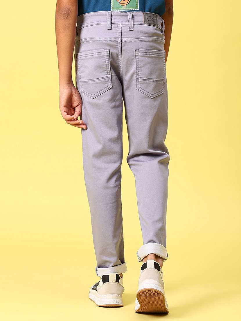 boys solid mid rise straight fit jeans - 21906702 - Standard Image - 3