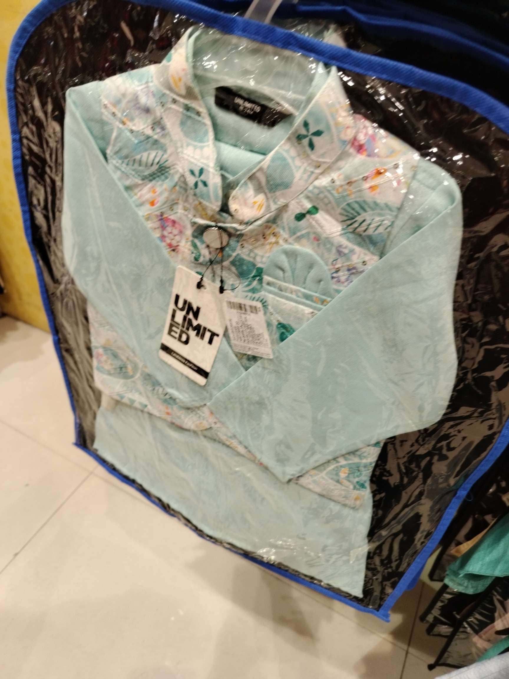 light blue polyester jackets & coat - 21906733 - Zoom Image - 0