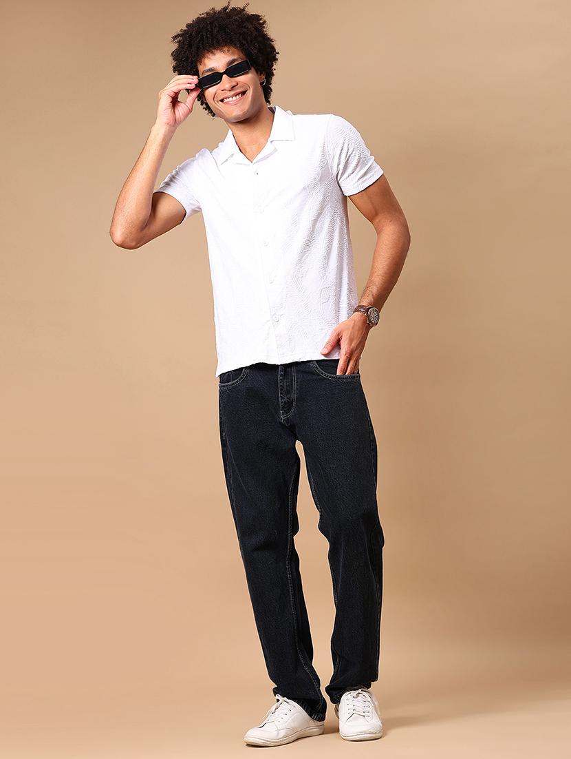 men self design short sleeve casual fit casual shirt - 21906743 - Standard Image - 5