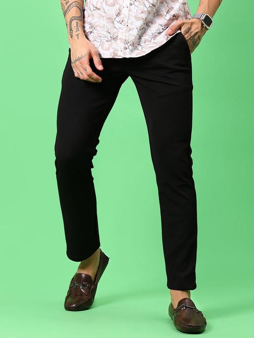 men solid mid rise slim fit chinos  - 21906767 -  Standard Image - 0